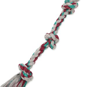 Mammoth Flossy Chews Color Rope Tug – Premium Cotton-Poly Tug Toy for Dogs – Interactive Rope– Dog Chew Toy